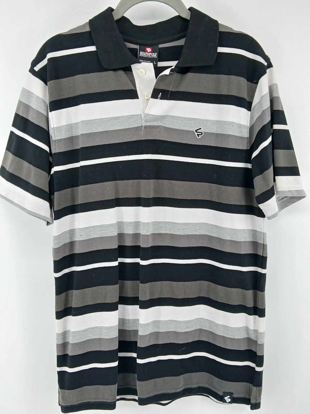 Y2K color block SouthPole polo vintage